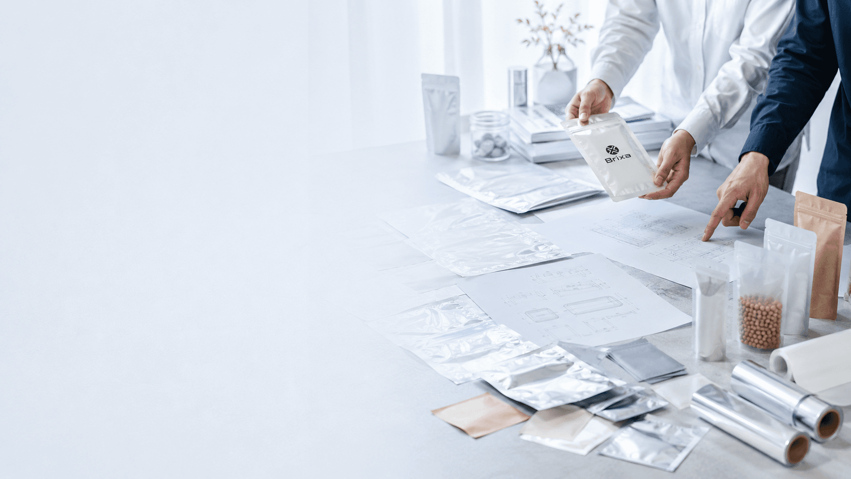 Brixaのパッケージ製造イメージ